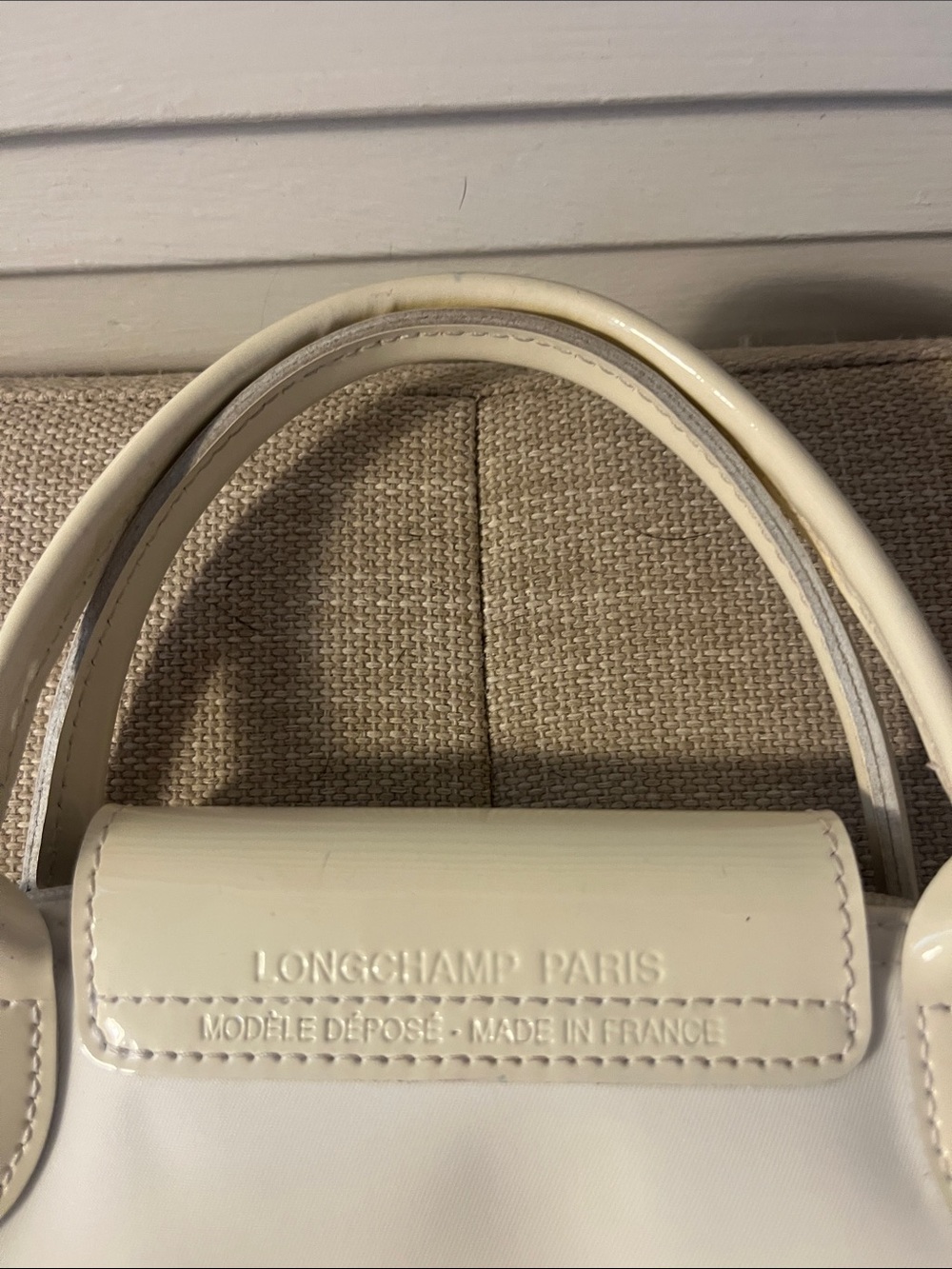 Longchamp Cream Le Pilage Handbag - Picture 6 of 13
